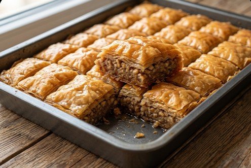 Domaća Baklava sa Orasima: Kraljica svih zalivenih poslastica