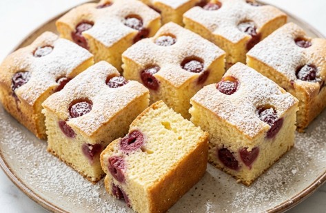 Klasični Kolač sa Višnjama: Vazdušaste Kocke Detinjstva