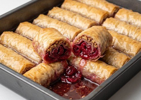 Rolovana Baklava sa Višnjama: Osvježavajući klasik u novom ruhu
